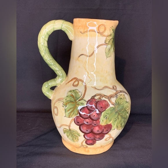 CHARDONNAY ceramic pitcher - Picture 2 of 8